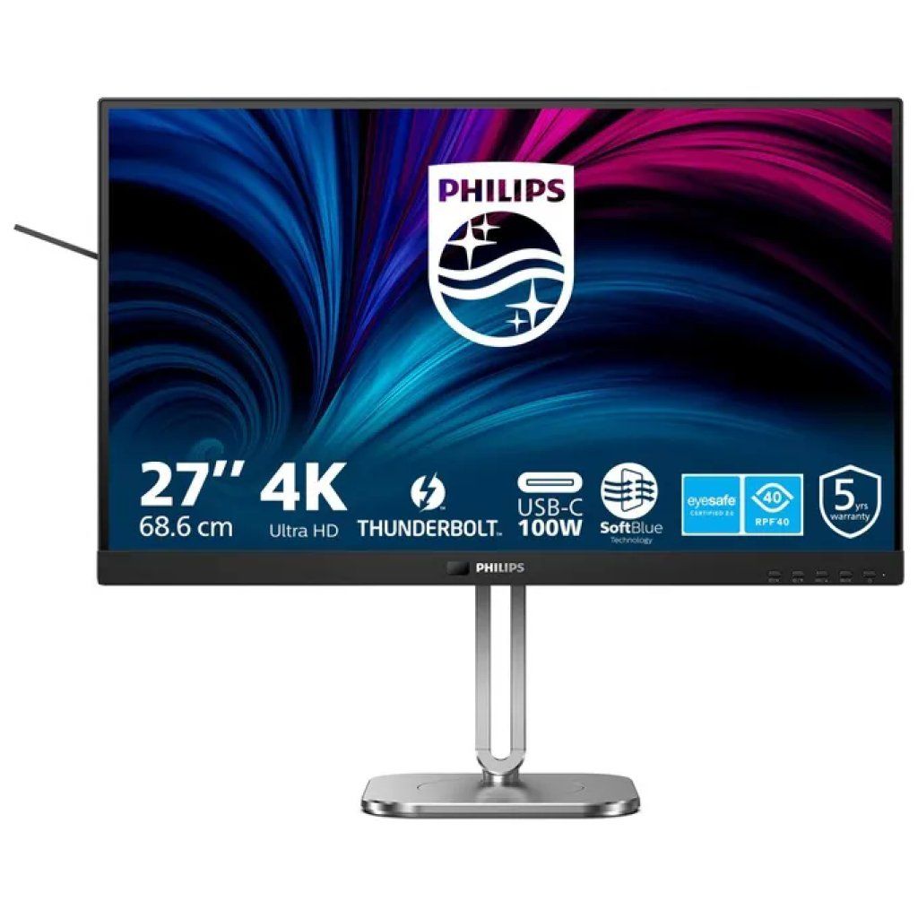Philips 27B2U6903 27” Monitor 4K UHD IPS con Thunderbolt 4