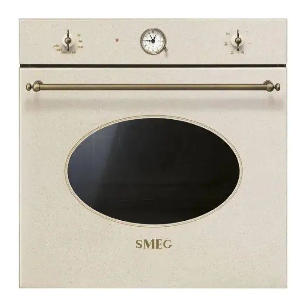 Smeg SF68C1AVO Forno elettrico ventilato da incasso 70 L, classe A, 6 funzioni, finitura avena Smeg SF68C1AVO Forno elettrico ventilato da incasso 70 L, classe A, 6 funzioni, finitura avena