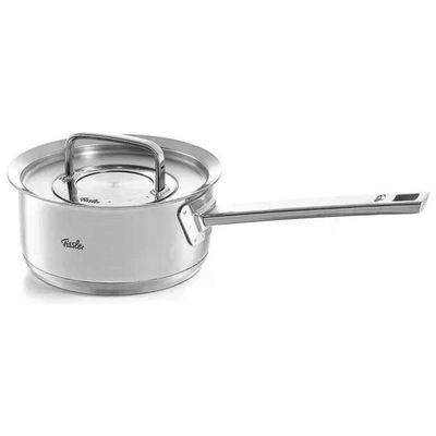 Fissler padella con coperchio in acciaio inox, 16 cm, 1,4 L