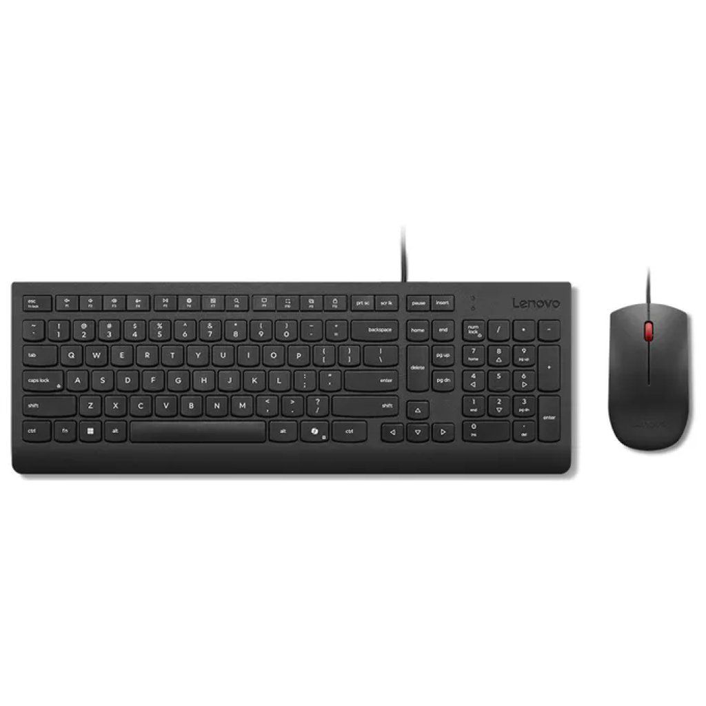 Lenovo 4X31R64411 Kit Tastiera e Mouse USB, Layout Francese, Nero Lenovo 4X31R64411 Kit Tastiera e Mouse USB, Layout Francese, Nero