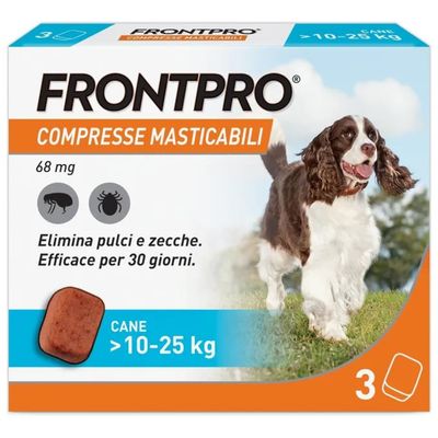 FRONTLINE FRONTPRO Antiparassitario per Cani 10–25 kg, 3 Compresse