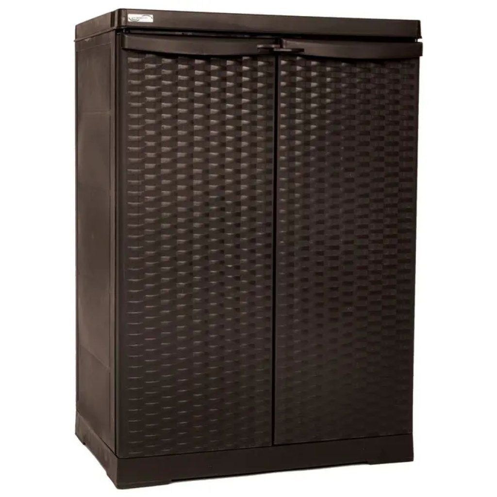 TRIOPLAST Mobile basso Maiol Rattan Line color wengé 65 x 45 x 93 cm TRIOPLAST Mobile basso Maiol Rattan Line color wengé 65 x 45 x 93 cm