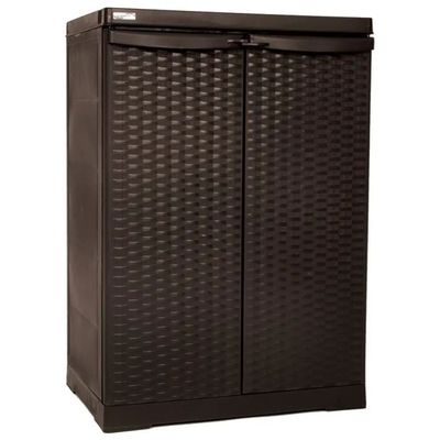 TRIOPLAST Mobile basso Maiol Rattan Line color wengé 65 x 45 x 93 cm