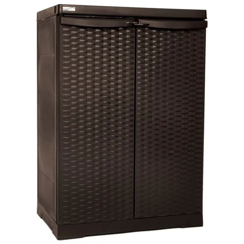 TRIOPLAST Mobile basso Maiol Rattan Line color wengé 65 x 45 x 93 cm
