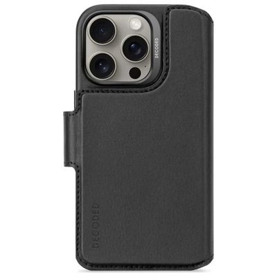 Decoded Custodia Portafoglio in Pelle MagSafe per iPhone 16 - Nera Decoded Custodia Portafoglio in Pelle MagSafe per iPhone 16 - Nera