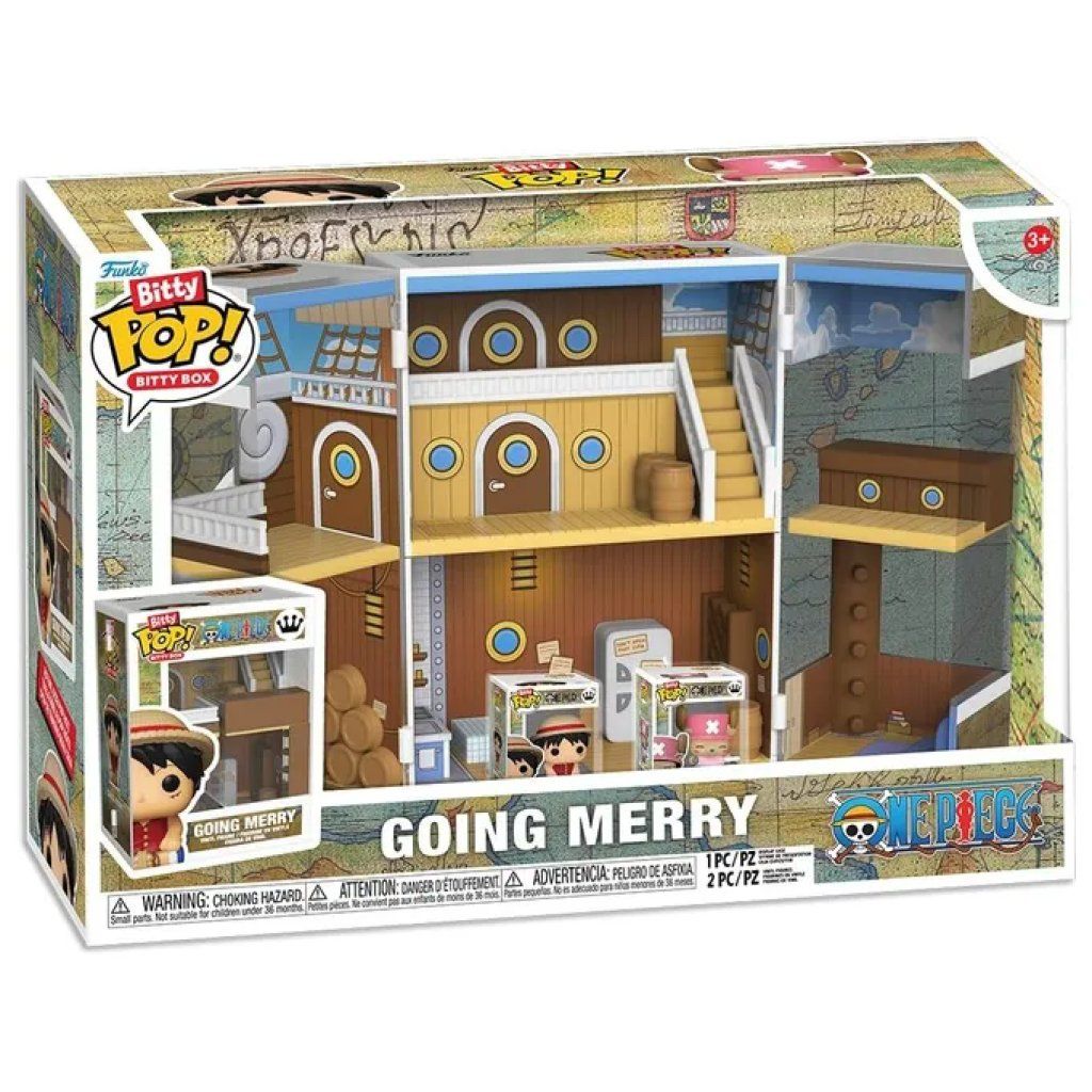 Funko Bitty Pop! One Piece Going Merry Playset con 2 Mini Figure Funko Bitty Pop! One Piece Going Merry Playset con 2 Mini Figure