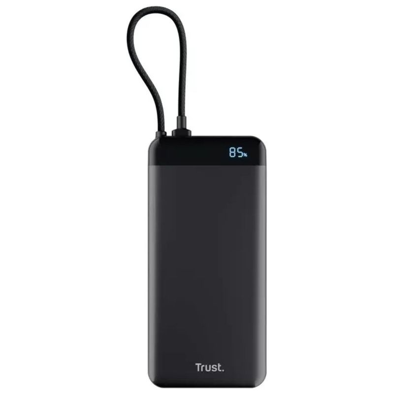 Trust FIERA 20.000 Powerbank 20.000 mAh con Cavo Integrato, Nero Trust FIERA 20.000 Powerbank 20.000 mAh con Cavo Integrato, Nero