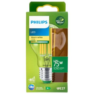 KAEMINGK Philips Lampadina LED E27 5,2 W, luce calda 2700 K, 1095 lm KAEMINGK Philips Lampadina LED E27 5,2 W, luce calda 2700 K, 1095 lm