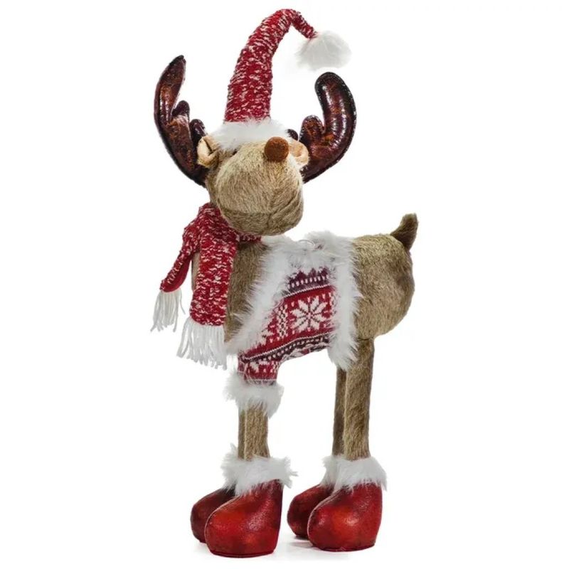 KOOPMAN Set Cappello e Sciarpa Renna da Adulto – Rosso
