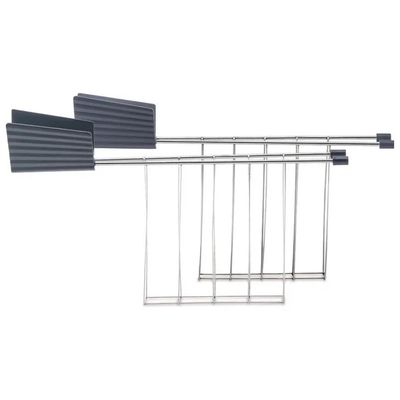 Alessi MDL08RACKG – Set di 2 pinze grigie per tostapane