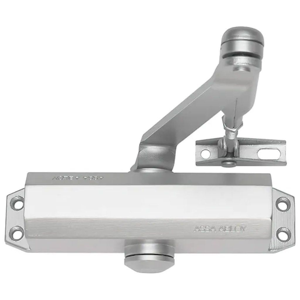 ASSA ABLOY TESA DC110 Chiudiporta con Braccio a Forbice e Fermo, Argento