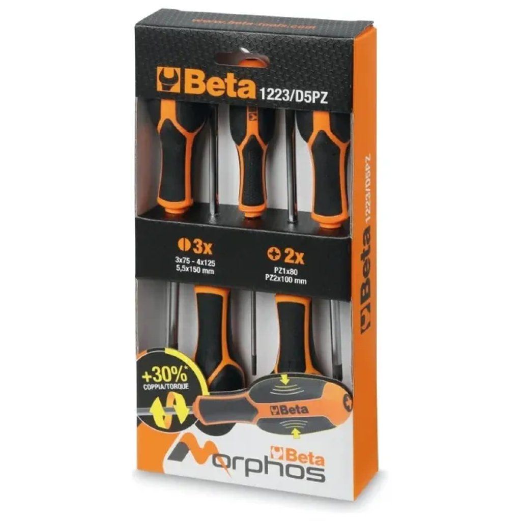 BETA Morphos 1223/D7 – Set di 7 giraviti
