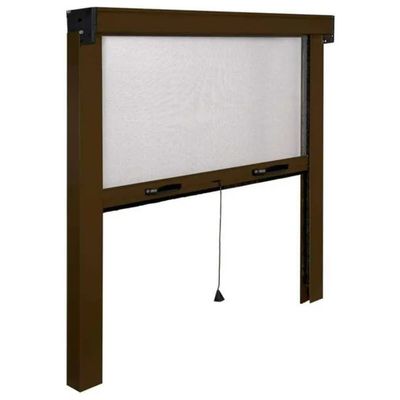 IRS Zanzariera Avvolgibile Verticale 80 x 160 cm Marrone