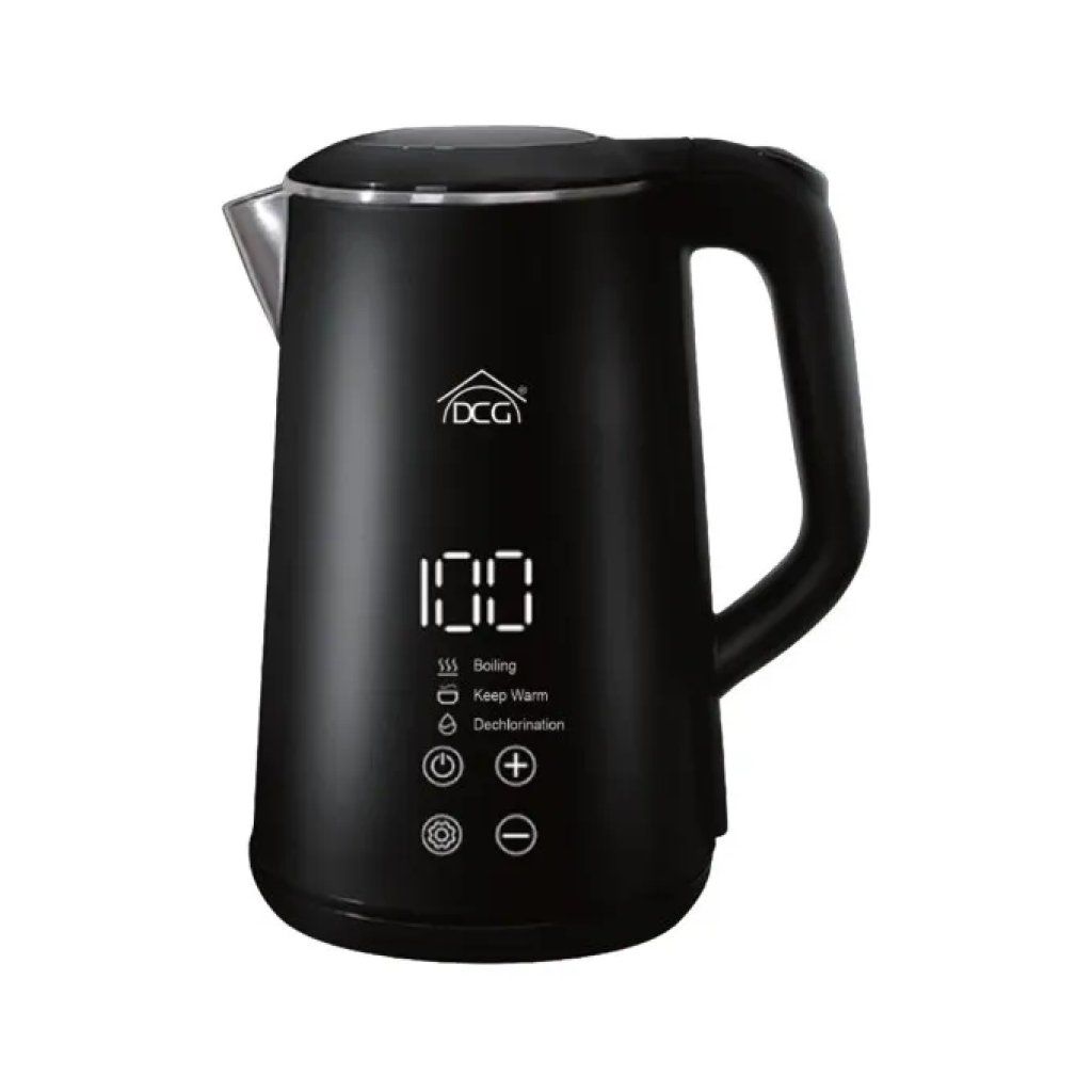 DCG WK6451D Bollitore Elettrico Digitale 1500 W Nero