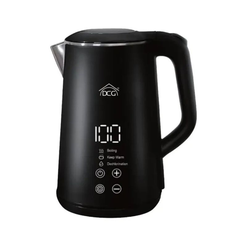 DCG WK6451D Bollitore Elettrico Digitale 1500 W Nero