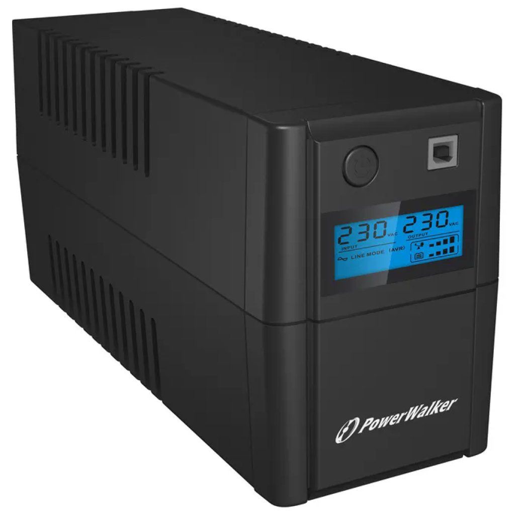 PowerWalker VI 650 SHL UPS Line Interactive 650 VA / 360 W, 2 prese Schuko, USB