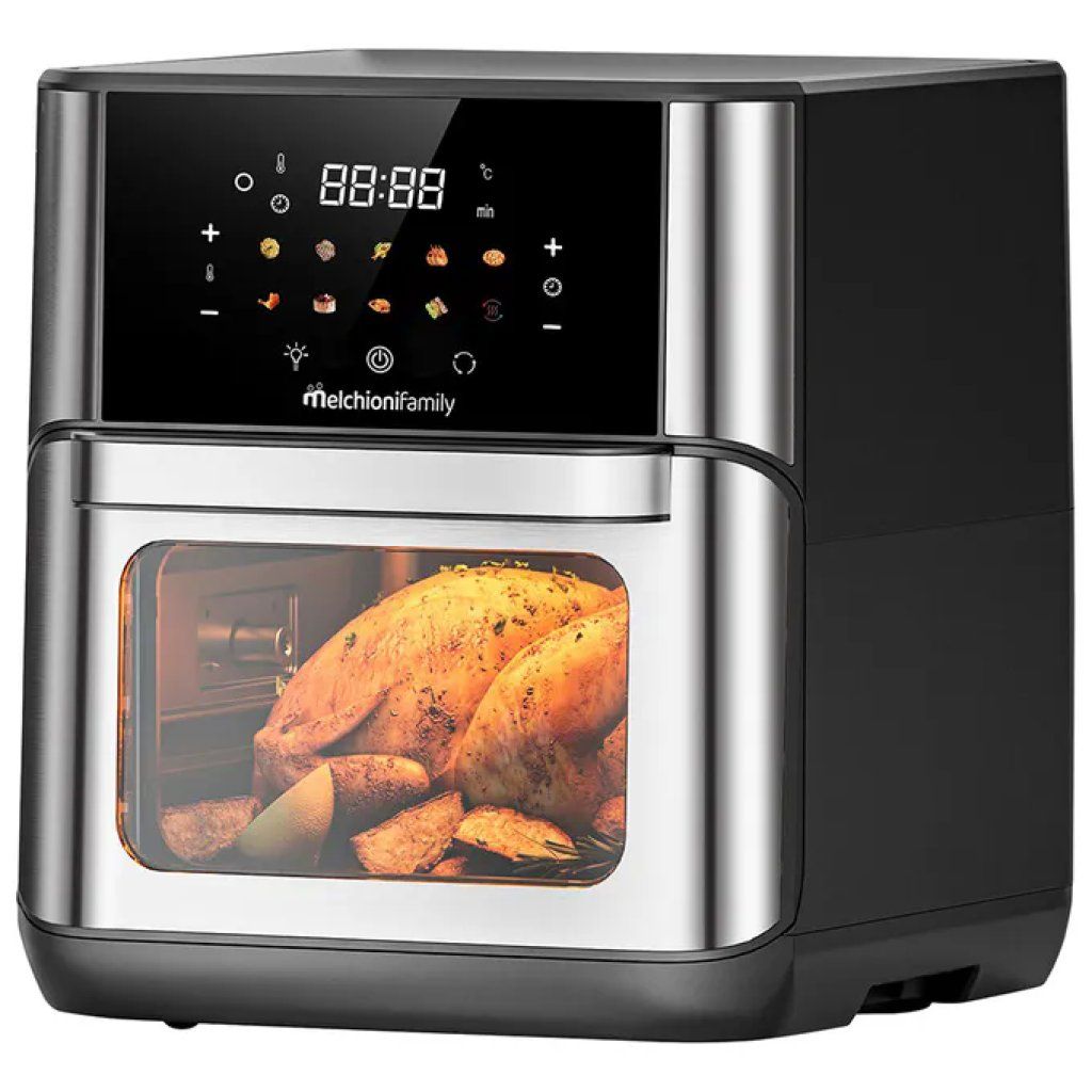 Melchioni FLORA Friggitrice ad Aria 12 L, 1800 W, Nera Melchioni FLORA Friggitrice ad Aria 12 L, 1800 W, Nera