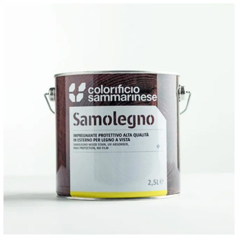 COLORIFICIO SAMMARINESE Samolegno impregnante per legno noce scuro, 5 L