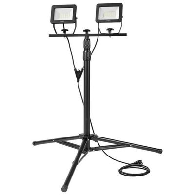 NEO TOOLS 99-061 Proiettore LED doppio con treppiede telescopico, 2 × 30 W