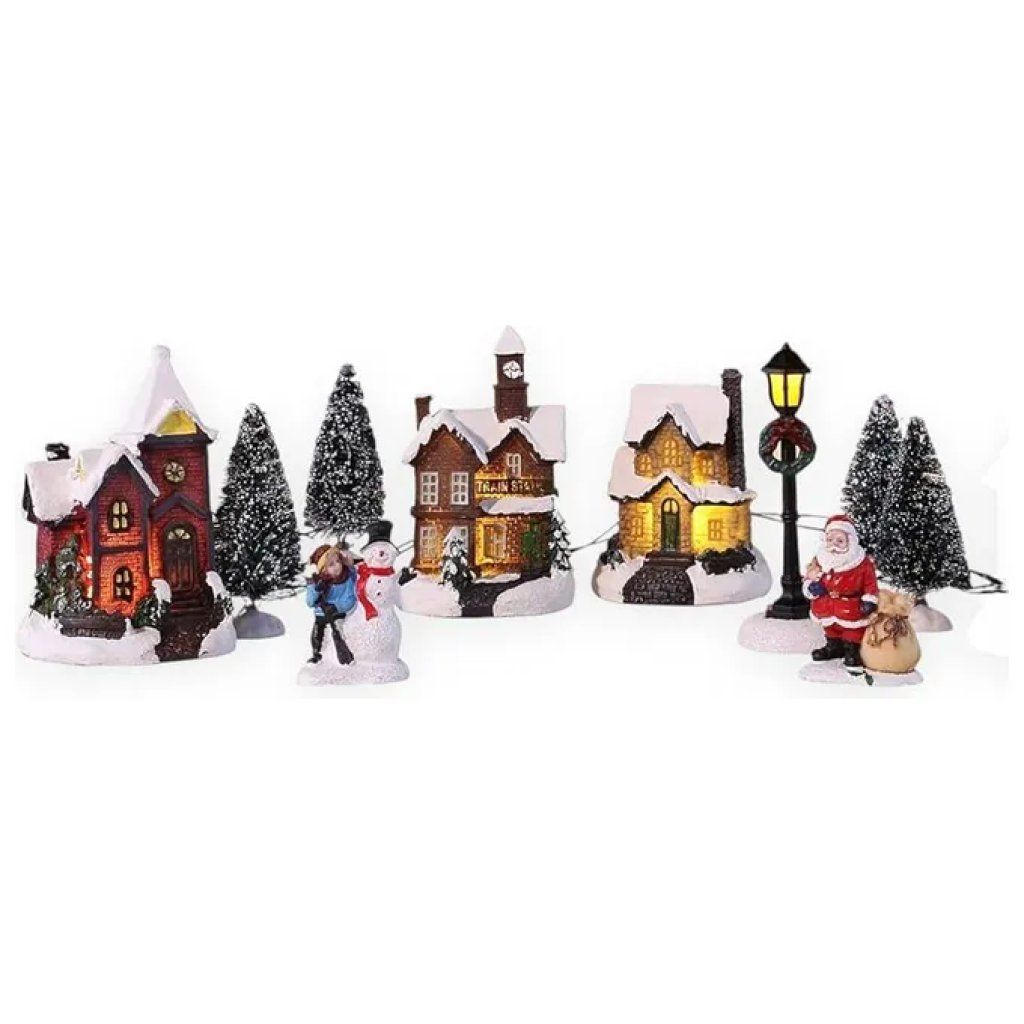 KAEMINGK Villaggio Natalizio KAEMINGK con Personaggi e Luci, 12,2 cm KAEMINGK Villaggio Natalizio KAEMINGK con Personaggi e Luci, 12,2 cm