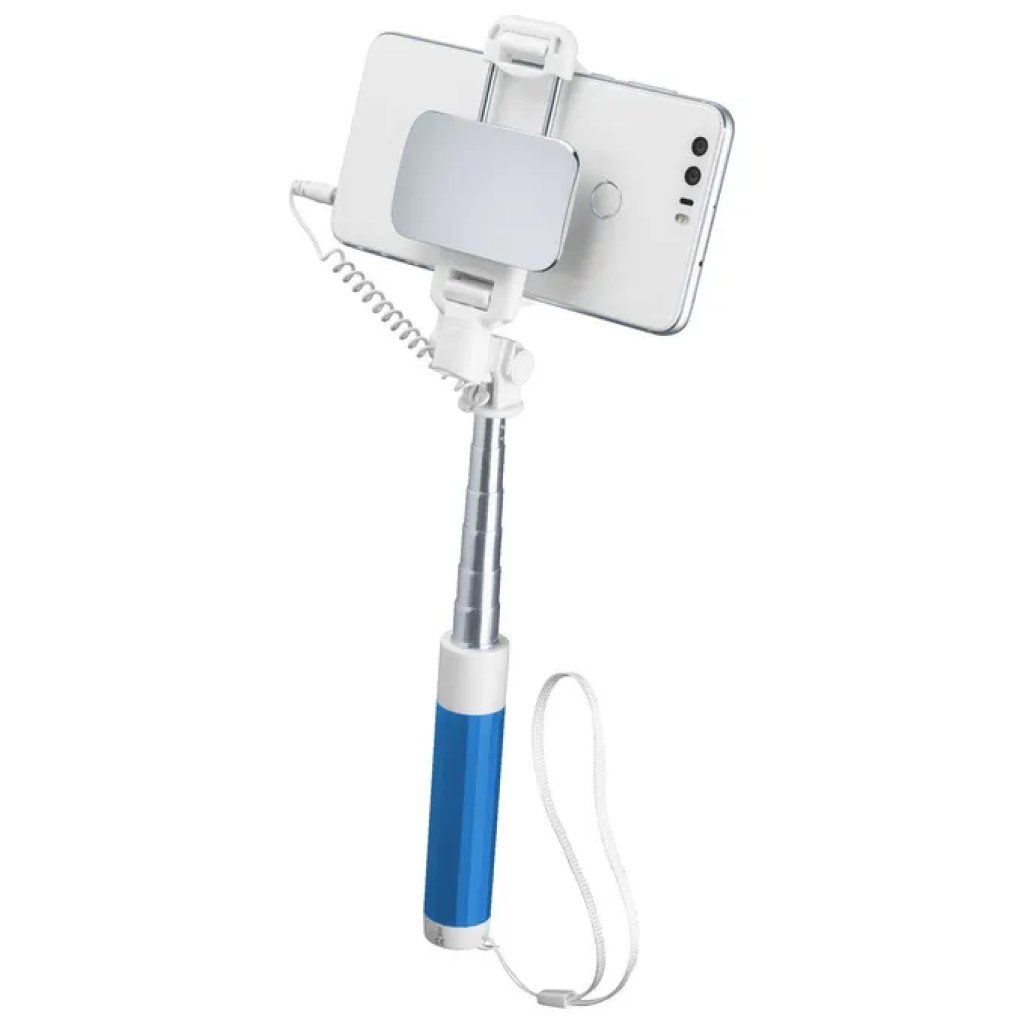 Cellularline Selfie Stick Bluetooth Blu con Specchio Cellularline Selfie Stick Bluetooth Blu con Specchio