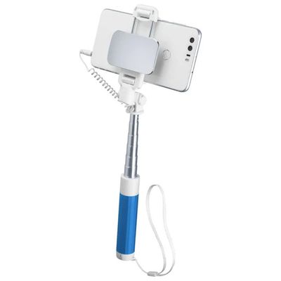 Cellularline Selfie Stick Bluetooth Blu con Specchio
