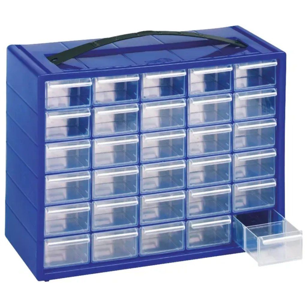 MOBILPLASTIC Mobil Plastic E/30 Cassettiera Blu con 30 Cassetti MOBILPLASTIC Mobil Plastic E/30 Cassettiera Blu con 30 Cassetti