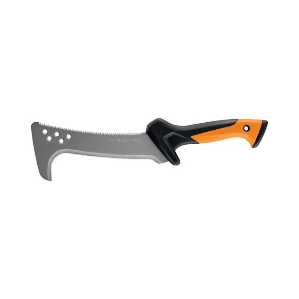 Fiskars 1051233 Roncola Seghettata con Fodero, Lama 23 cm