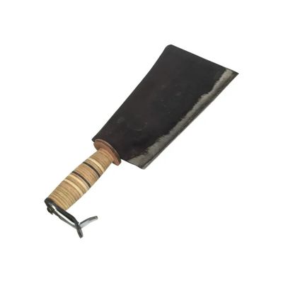 RINALDI Ascia Rinaldi Manaresso Art. 202 con manico in cuoio nero