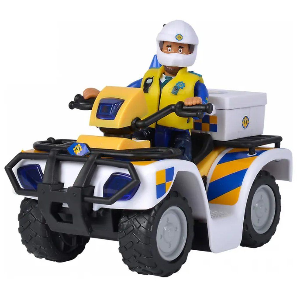 SIMBA Fireman Sam Quad della Polizia con Malcolm e Accessori SIMBA Fireman Sam Quad della Polizia con Malcolm e Accessori