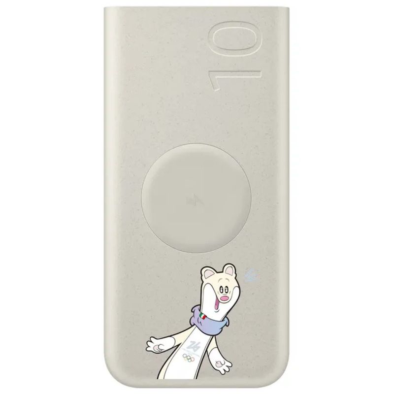 Samsung EB-U2510YUEGEU Power Bank Wireless 10.000 mAh Beige