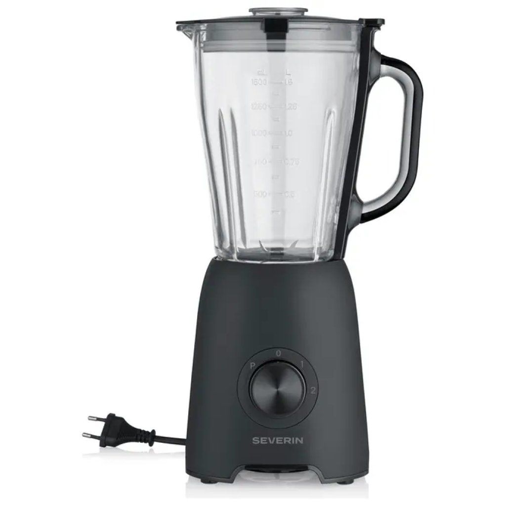 Severin SM 3722 Frullatore da Tavolo 600 W, Caraffa in Vetro da 1,5 L
