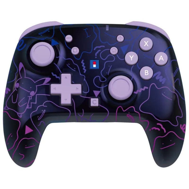 HORI NSX-151E Gamepad wireless per Nintendo Switch e Switch 2, nero e viola
