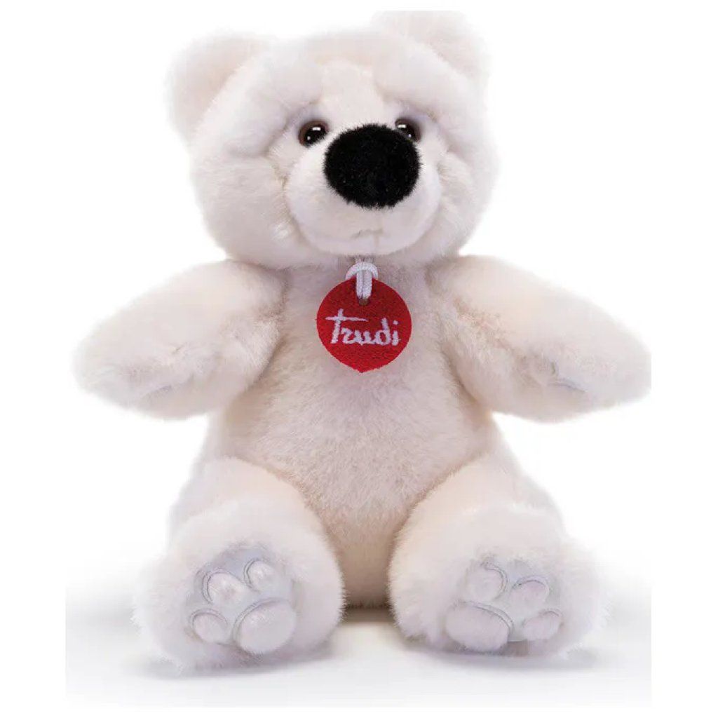 Trudi Joel, orso bianco di peluche multicolore, 21 cm Trudi Joel, orso bianco di peluche multicolore, 21 cm