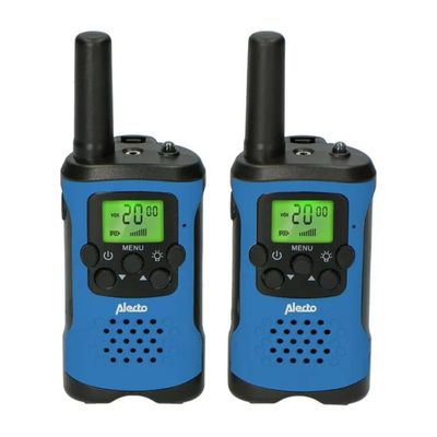 Alecto FR-115BW Set di 2 Walkie Talkie Blu e Nero