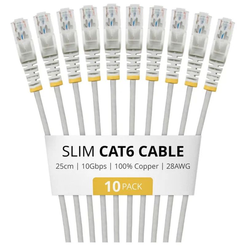 STARTECH.COM Cavo di rete StarTech.com Cat6 U/UTP RJ-45, 25 cm, grigio