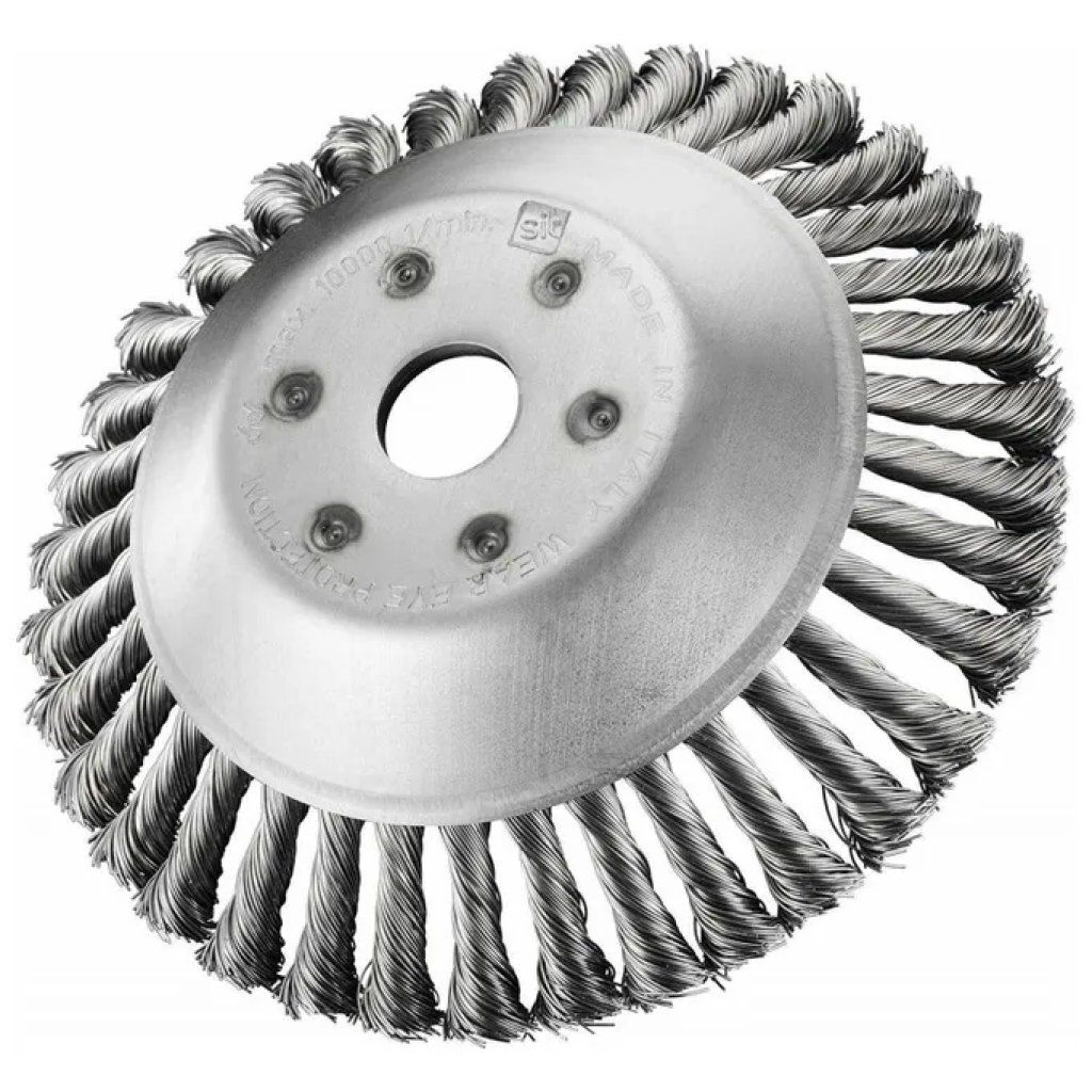 SIT Spazzola conica in acciaio per decespugliatore 170 mm SIT Spazzola conica in acciaio per decespugliatore 170 mm