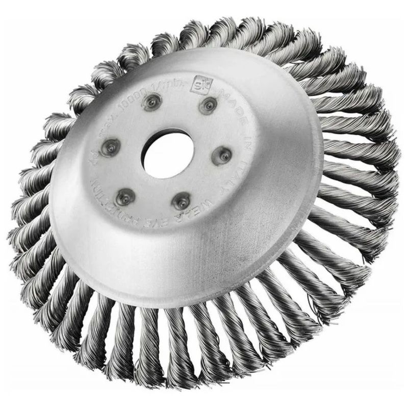 SIT Spazzola conica in acciaio per decespugliatore 170 mm