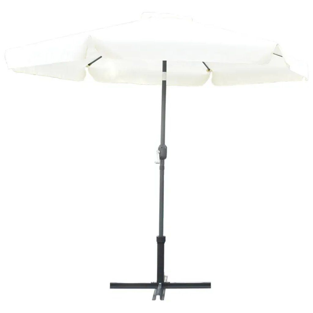 LIF Ombrellone da Giardino Tondo Oron 270 cm Nero