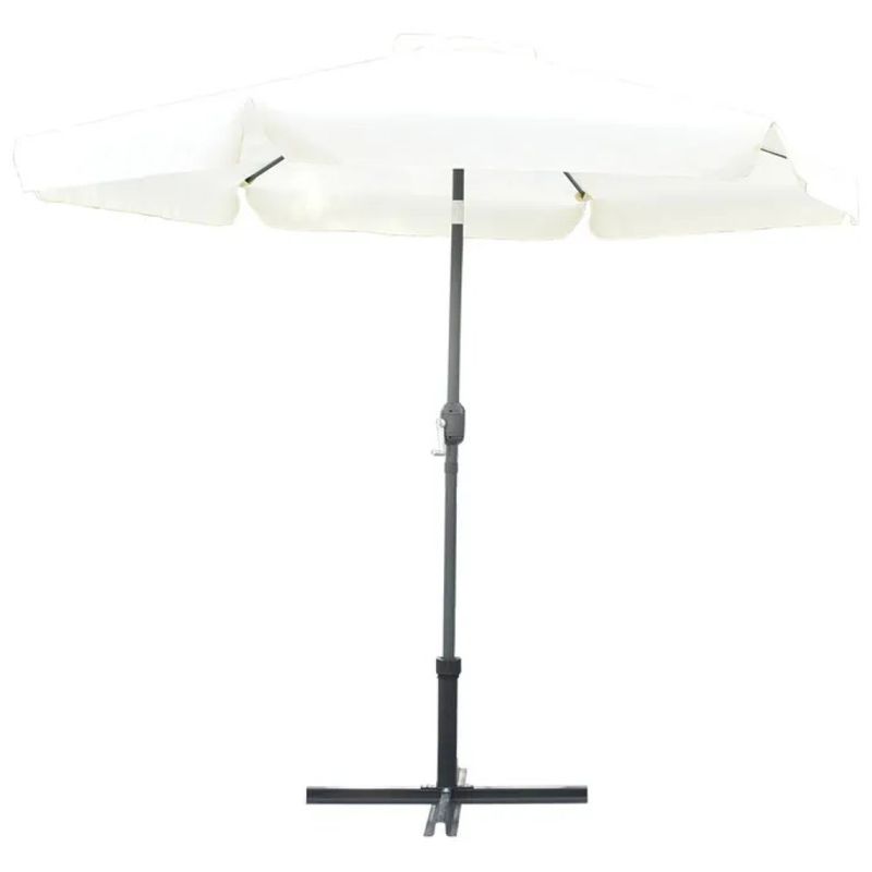 LIF Ombrellone da Giardino Tondo Oron 270 cm Nero