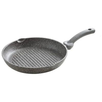 Accademia Mugnano Cuore di Pietra – Bistecchiera tonda a induzione, 28 cm, nera