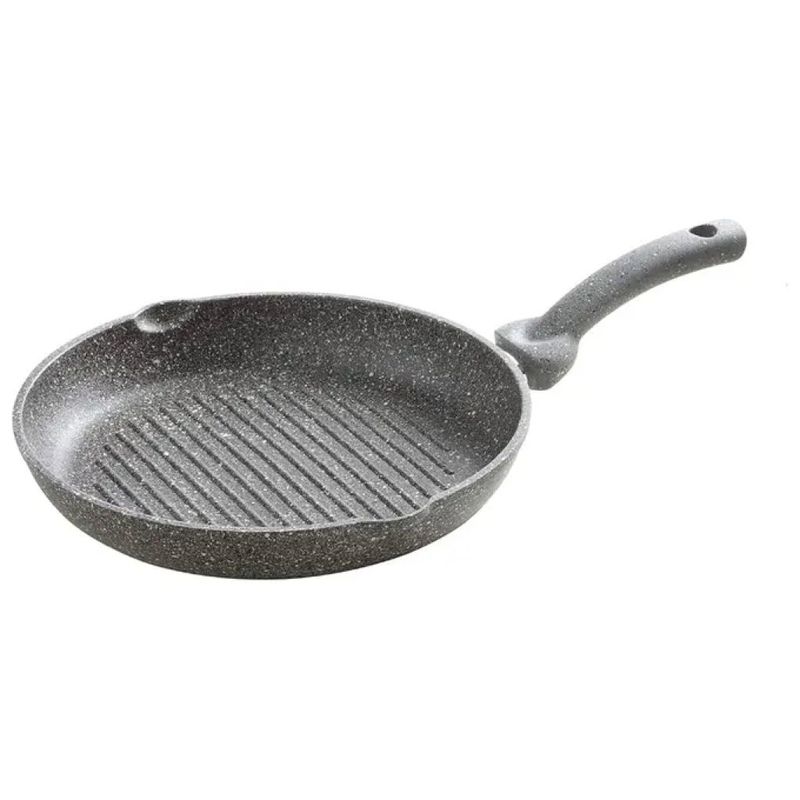 Accademia Mugnano Cuore di Pietra – Bistecchiera tonda a induzione, 28 cm, nera