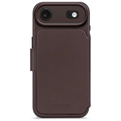 DECODED Custodia 2-in-1 in Pelle con Portafoglio MagSafe per iPhone 17 Air, Marrone Cioccolato