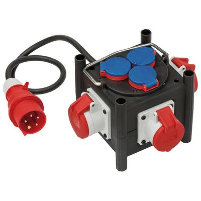 Brennenstuhl 1153680100 Distributore di Corrente in Gomma IP44, 400 V