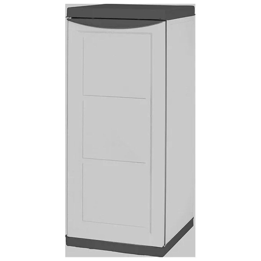 Trioplast Armadio Portabombole in Resina Grigio e Nero Trioplast Armadio Portabombole in Resina Grigio e Nero