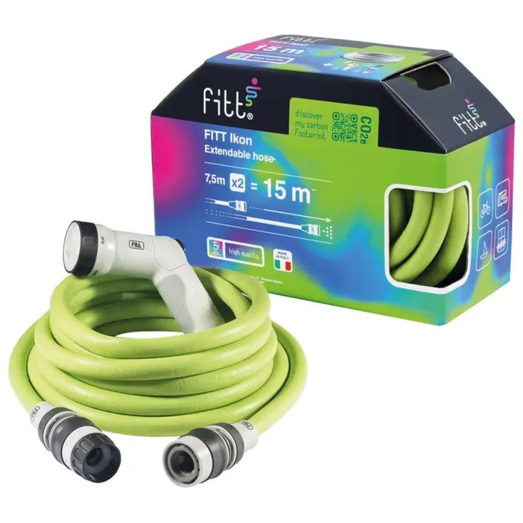 FITT Ikon Tubo Estensibile da Giardino con Kit, fino a 25 m