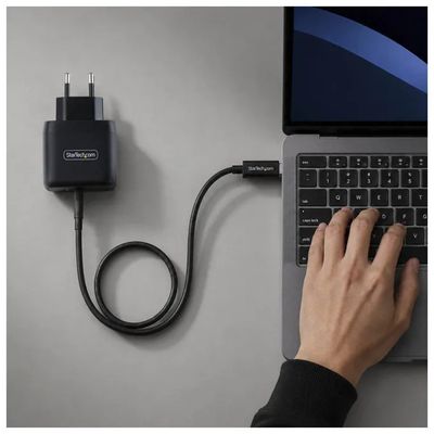 StarTech.com 1065EB-WALL-CHARGER Caricatore USB-C da Parete 65W GaN Power Delivery 3.0 PPS colore Nero