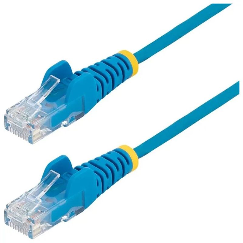StarTech N6PAT100CMBLS10PK Cavo Ethernet CAT6 Slim 1 m 28AWG UTP RJ45 Snagless LSZH 100W PoE colore Blu