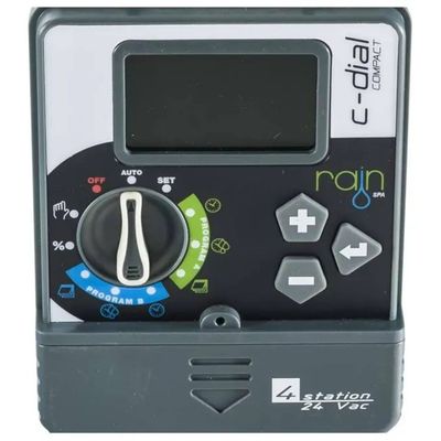 RAIN Compact-Dial Programmatore per Irrigazione a 4 Zone RAIN Compact-Dial Programmatore per Irrigazione a 4 Zone