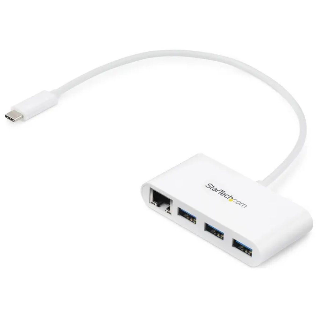 StarTech.com Hub USB-C a 3 porte USB-A con Ethernet Gigabit